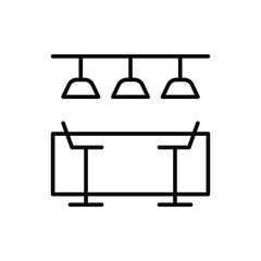Poster - Bar, restaurant icon. Simple line, outline vector elements of public catering icons for ui and ux, website or mobile application