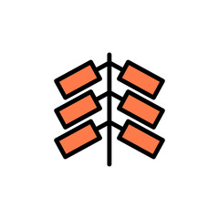 Poster - Firecrackers, firework icon. Simple color with outline vector elements of cultural activities icons for ui and ux, website or mobile application