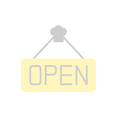 Poster - Sign, restaurant icon. Simple color vector elements of public catering icons for ui and ux, website or mobile application