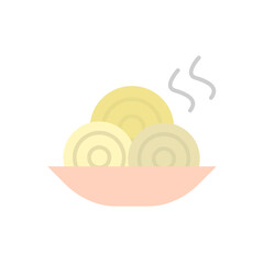 Poster - Spaghetti, food icon. Simple color vector elements of public catering icons for ui and ux, website or mobile application