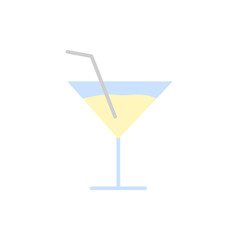 Poster - Cocktail, glass icon. Simple color vector elements of public catering icons for ui and ux, website or mobile application