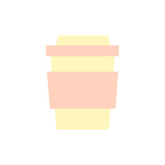 Poster - Cup, coffee icon. Simple color vector elements of public catering icons for ui and ux, website or mobile application