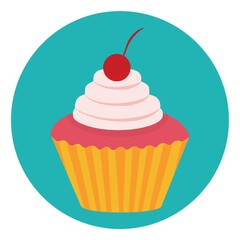 Sticker - cupcake