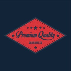 Canvas Print - vintage quality label