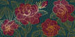 Golden rose backgroud pattern. Floral wallpaper design for textiles, paper, print, pictures wall.