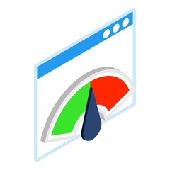 Poster - Performance concept icon. Isometric illustration of performance concept vector icon for web