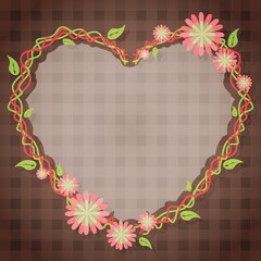 Wall Mural - flower frame