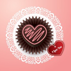 Sticker - valentine's day chocolate