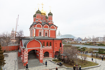 Moscow, Russia, the Znamensky monastery near red square in the centre of Moscow