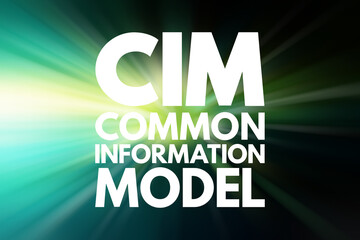Poster - cim - common information model acronym, concept background