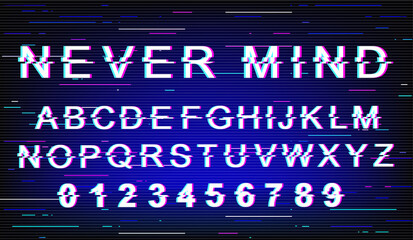 Fototapete - Never mind font template