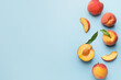 © Pixel-Shot - Ripe peaches on color background