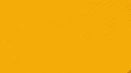 Poster - Abstract 3 animation of a yellow background of many cubes that turn into spheres and restore their shape. Animation with the ability to repeat seamless playback.