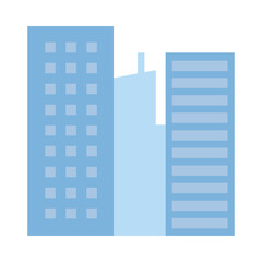 Sticker - buildings cityscape urban scene icon