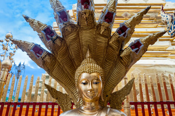 Wall Mural - Buddha statue, Wat Doi Suthep, Chiang Mai, Thailand