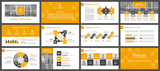 Wall Mural - presentation templates, corporate. elements of infographics for presentation templates. annual repor