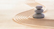 © Romolo Tavani - Zen Stones With Lines On Sand - Spa Therapy - Purity harmony And Balance Concept