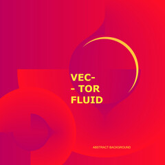 Poster - Hipster abstract fluid concept for web design. Vector geometric background. Poster design. Abstract color template