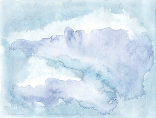 Wall Mural - Hand painted watercolor clouds