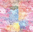 Abstract seamless pattern with ovals. Mosaic. Background in the style of impressionism .
