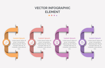 Wall Mural - infographic design template