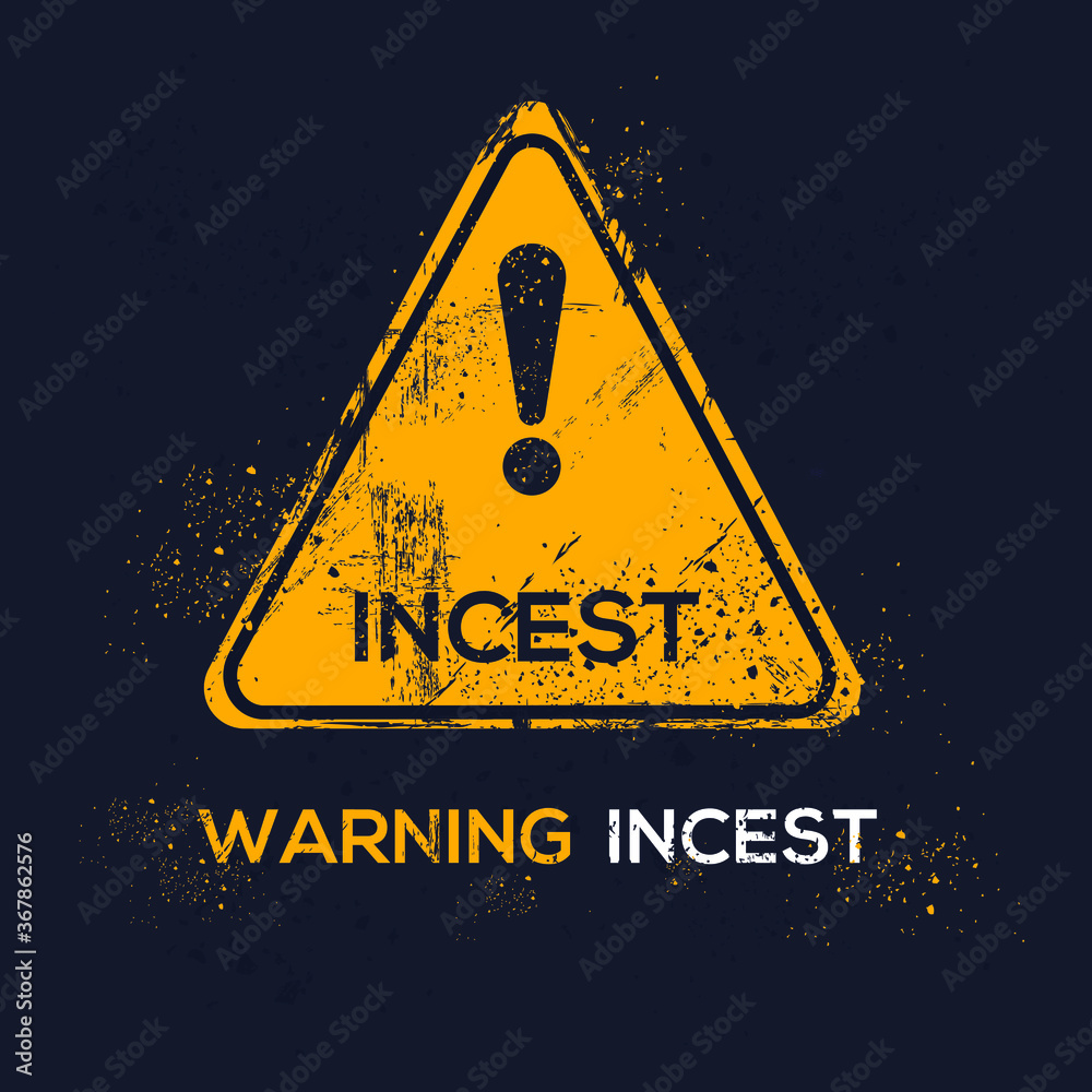 Incest Warning sign (incest), vector illustration. Stock Vector | Adobe Stock