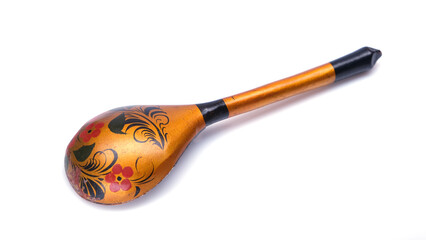 russian traditional wooden table spoon