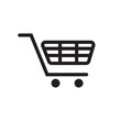 © D GANGGA - Shopping cart icon vector black.