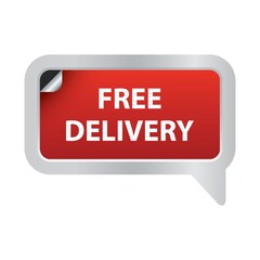 Canvas Print - free delivery label