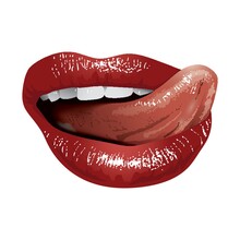 Tongue Licking Lips