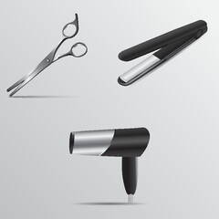 Poster - hair grooming items