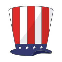 Canvas Print - uncle sam hat