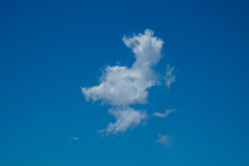 bright sky and white cloud in sunny day