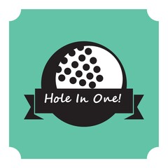 Sticker - hole in one golf award