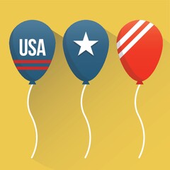 Poster - usa balloons