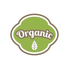 Canvas Print - organic label