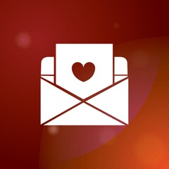 Sticker - valentine's letter