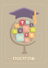 Sticker - infographic of education