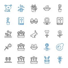 Sticker - easter icons set