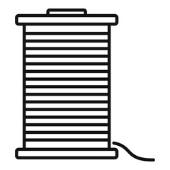 Poster - contruction wire coil icon. outline contruction wire coil vector icon for web design isolated on whi