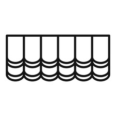 Poster - house roof icon. outline house roof vector icon for web design isolated on white background