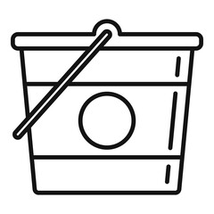 Poster - construction bucket icon. outline construction bucket vector icon for web design isolated on white b