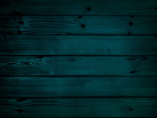 Dark green wood. Natural texture background. Vignette and dark shadow effect.