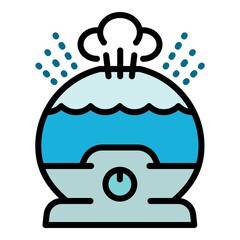 Poster - Ionizer humidifier icon. Outline ionizer humidifier vector icon for web design isolated on white background