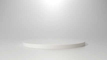 Wall Mural - 3d, 3d render, background, blank, design, display, empty, empty podium, exhibition, geometric, illustration, interior, isolated, light, object, pedestal, place, platform, podium, presentation, product