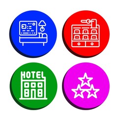 Sticker - Set of stars icons