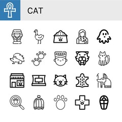 Poster - Set of cat icons