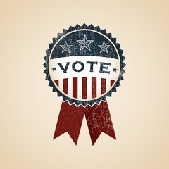 Wall Mural - vote badge