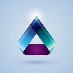 triangle ribbon icon