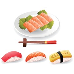 Poster - sushi set